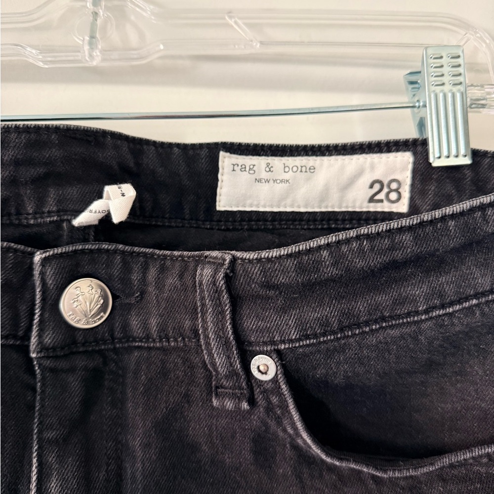 Rag & Bone Black DRE LOW-RISE BAGGY BOYFRIEND JEAN